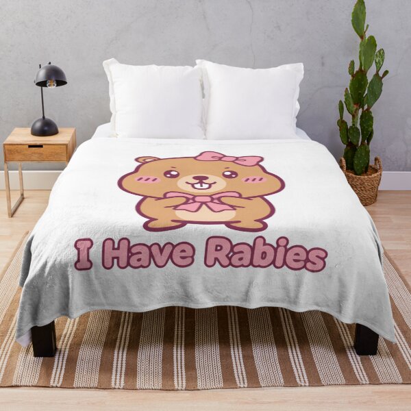 Item preview, Dont Tailgate Me I Have Rabies Cute Bear With Bow Sweet Warning designed and sold by SkeletonsDanger.