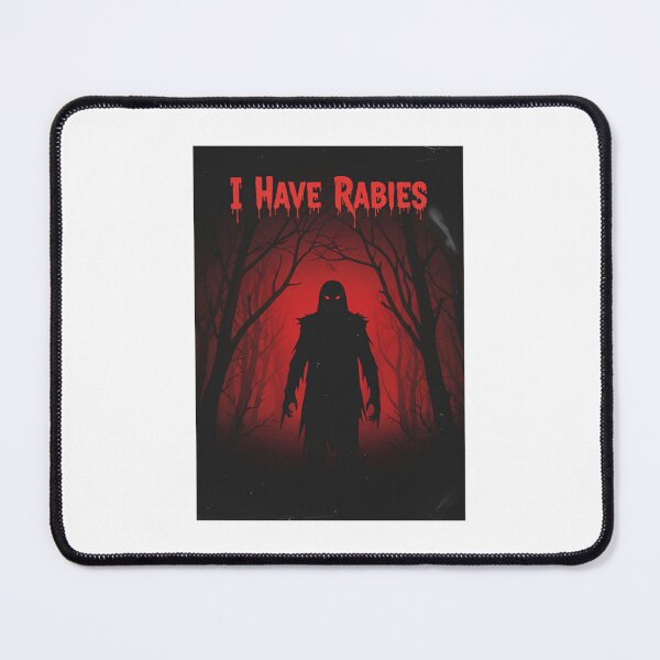 Item preview, Dont Tailgate Me I Have Rabies Dark Forest Silhouette Horror Quote designed and sold by SkeletonsDanger.