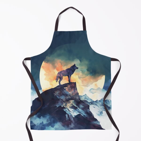 Item preview, Lone Wolf Over Golden Moon designed and sold by Christian Weiss.