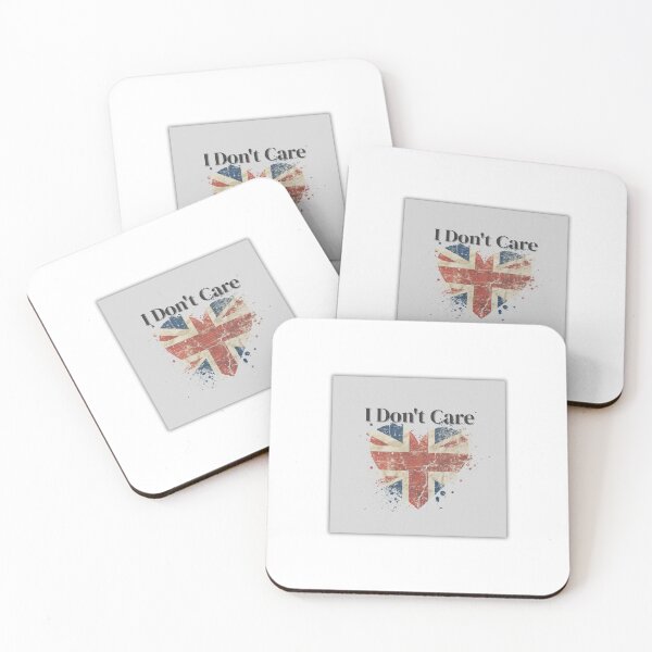 Item preview, I Don't Care - Union Jack  designed and sold by Here, Then.