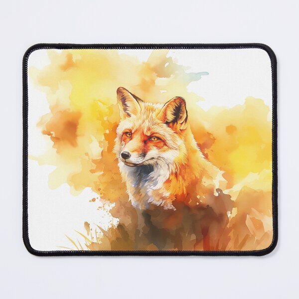Item preview, Golden Watercolor Fox Portrait designed and sold by Christian Weiss.