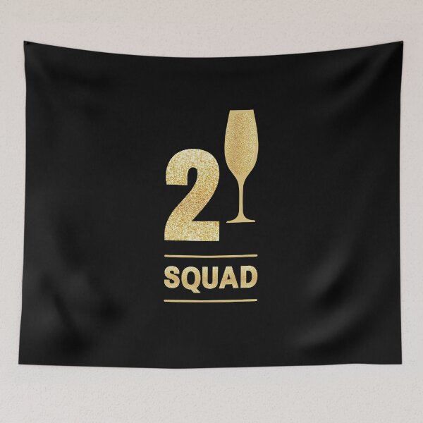 Item preview, 21 squad, 21 squad drinking, 21st birthday, 21 squad party, birthday party, birthday crew, 21 birthday girls, twenty first birthday, team drinking party designed and sold by sirina2796.