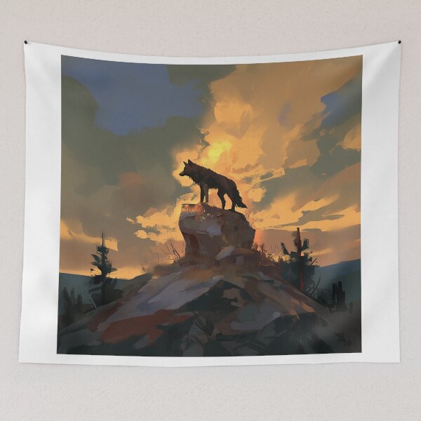 Item preview, Lone Wolf On Rocky Summit designed and sold by Christian Weiss.
