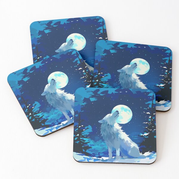 Item preview, Blue Night Wolf Howling designed and sold by Christian Weiss.