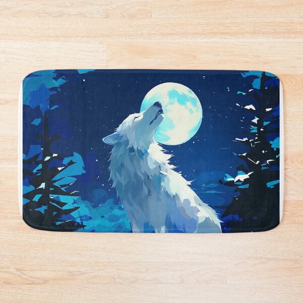 Item preview, Blue Night Wolf Howling designed and sold by Christian Weiss.