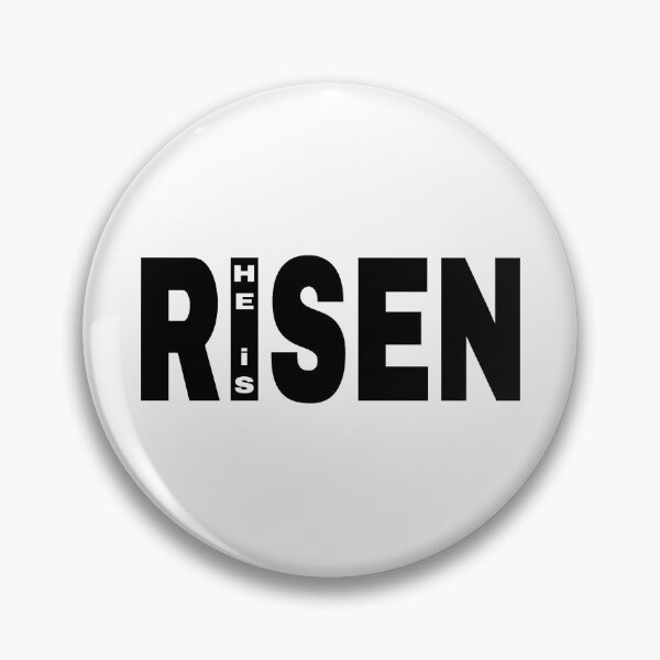 Item preview, HE IS RISEN (black) designed and sold by fetch-it-studio.