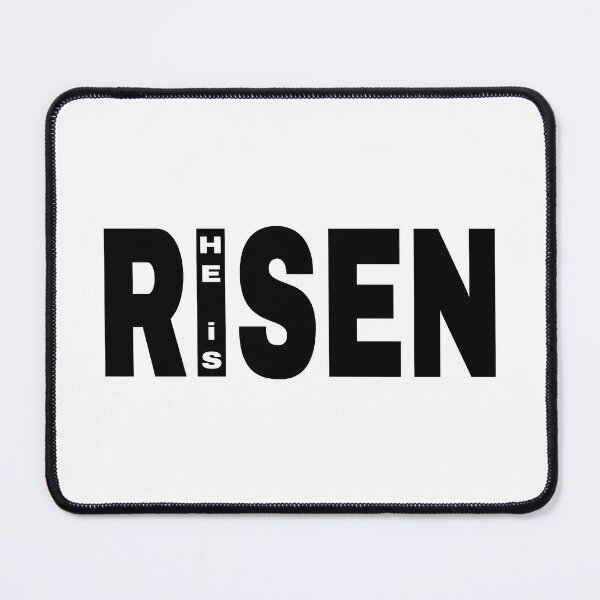 Item preview, HE IS RISEN (black) designed and sold by fetch-it-studio.