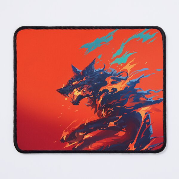 Item preview, Fiery Wolf Flame Portrait designed and sold by Christian Weiss.