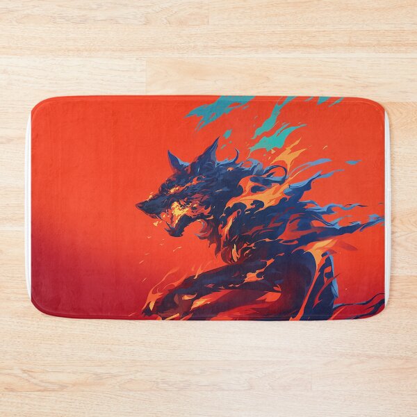Item preview, Fiery Wolf Flame Portrait designed and sold by Christian Weiss.