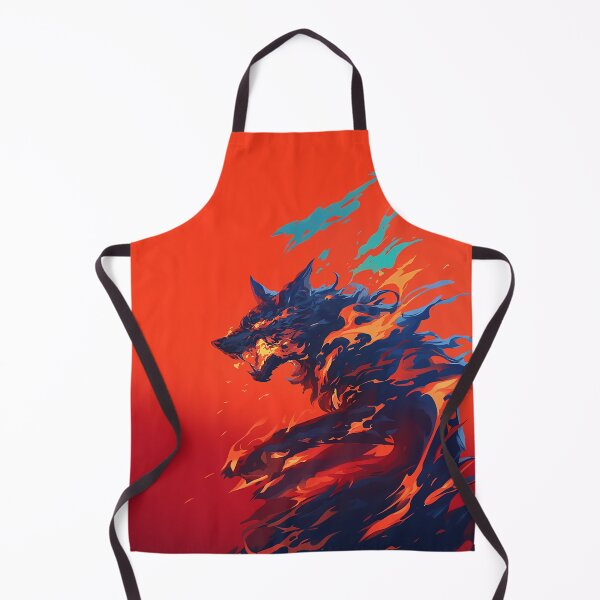 Item preview, Fiery Wolf Flame Portrait designed and sold by Christian Weiss.