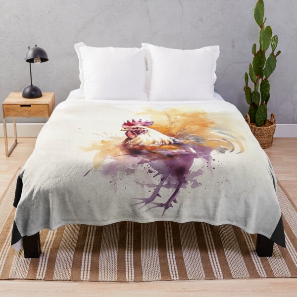 Item preview, Watercolor Rooster Splash Art designed and sold by Christian Weiss.
