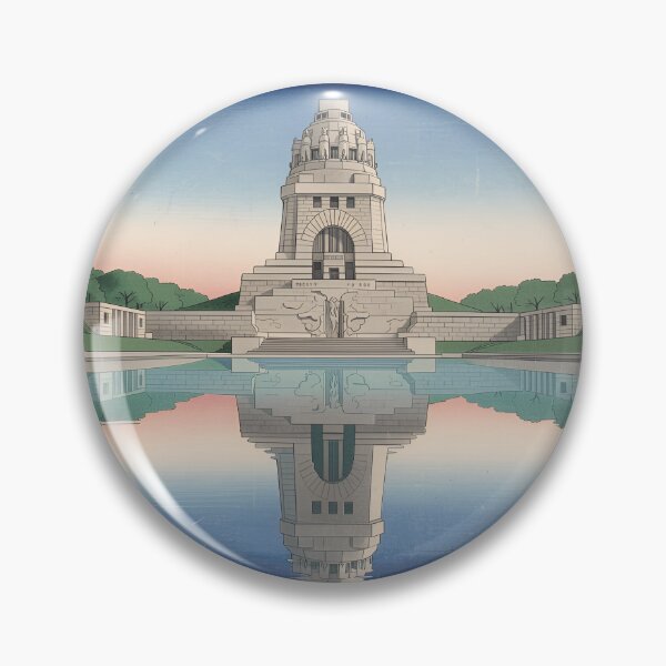 Item preview, Leipzig Monument to the Battle of the Nations (Ukiyo style) designed and sold by artistic-cities.