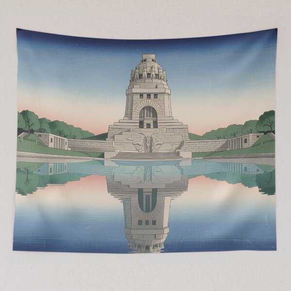Item preview, Leipzig Monument to the Battle of the Nations (Ukiyo style) designed and sold by artistic-cities.