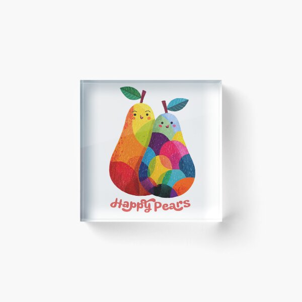Item preview, Happy Pears: Whimsical Joy in Color designed and sold by ForeverPrintsOK.