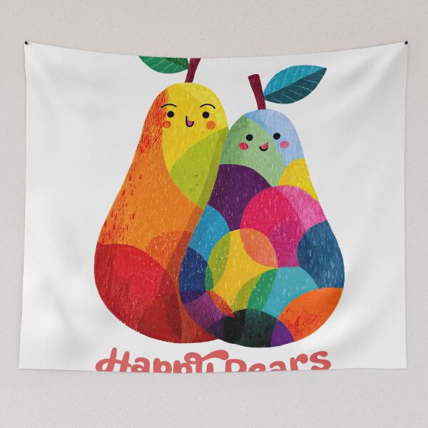 Item preview, Happy Pears: Whimsical Joy in Color designed and sold by ForeverPrintsOK.