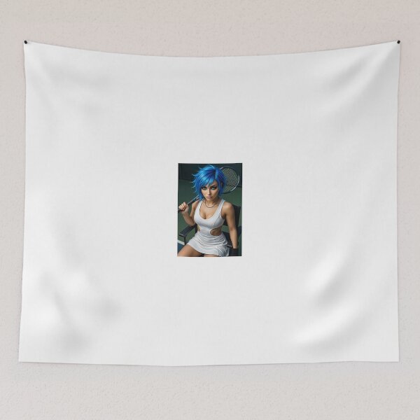 Item preview, Cipher Thorne in white tennis dress on court designed and sold by CathryneDelamort.
