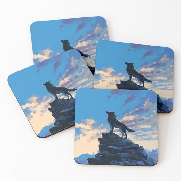 Item preview, Majestic Wolf Above Mountain Peaks designed and sold by Christian Weiss.