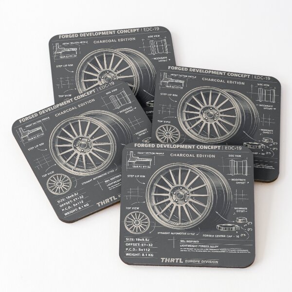 Item preview, EDC-19 Forged Development Concept – Charcoal Edition | 90s Performance Wheel Blueprint designed and sold by ClassicThrottle.