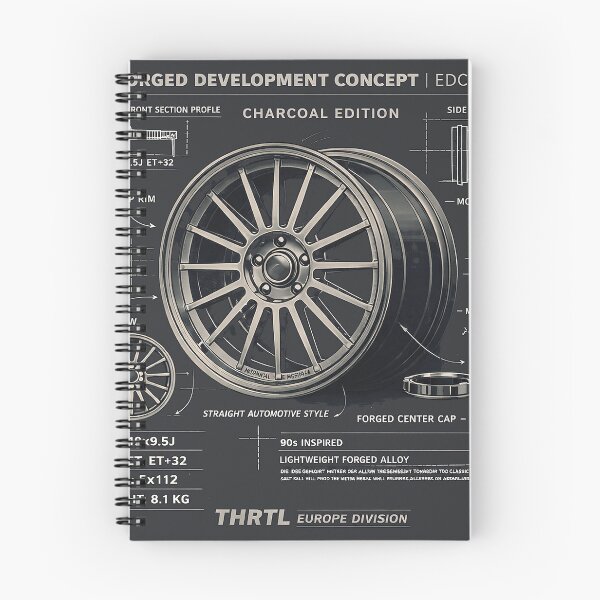 Item preview, EDC-19 Forged Development Concept – Charcoal Edition | 90s Performance Wheel Blueprint designed and sold by ClassicThrottle.