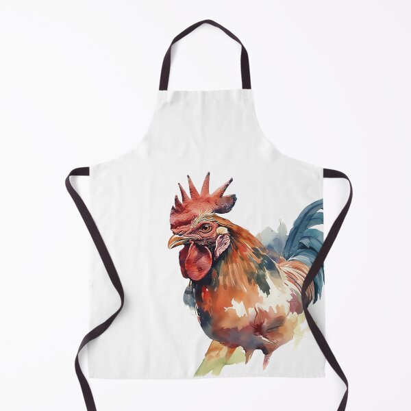 Item preview, Expressive Watercolor Rooster Portrait Art designed and sold by Christian Weiss.