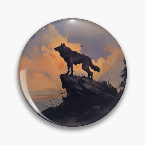 Item preview, Lone Wolf At Sunset Cliff designed and sold by Christian Weiss.