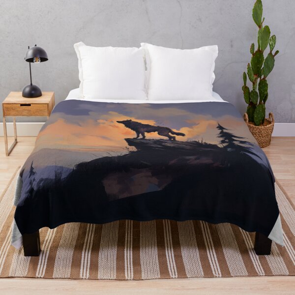 Item preview, Lone Wolf At Sunset Cliff designed and sold by Christian Weiss.