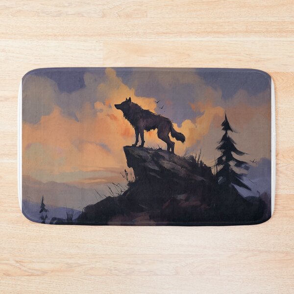 Item preview, Lone Wolf At Sunset Cliff designed and sold by Christian Weiss.