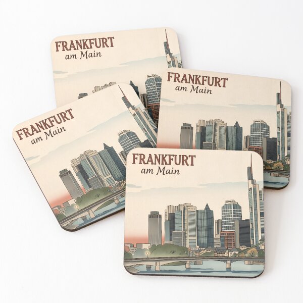 Item preview, Frankfurt Skyline (Vintage / Retro) designed and sold by artistic-cities.