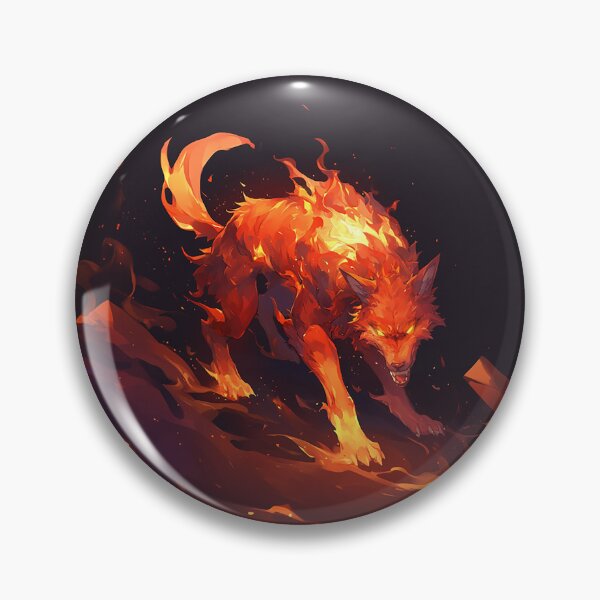 Item preview, Fiery Wolf Rising From Flames designed and sold by Christian Weiss.