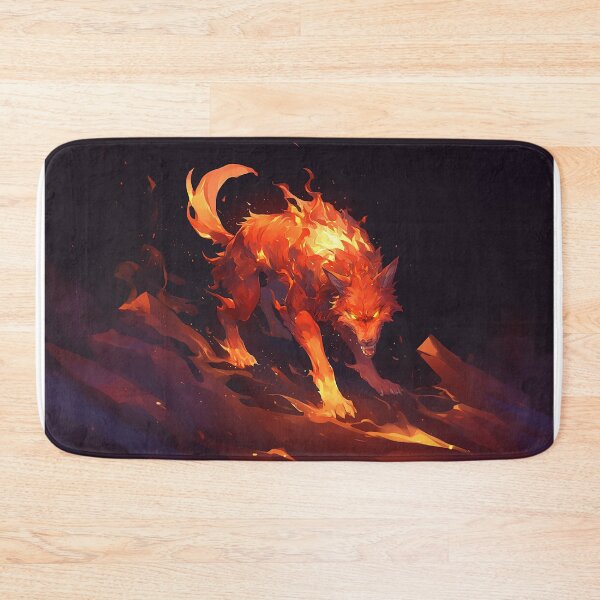 Item preview, Fiery Wolf Rising From Flames designed and sold by Christian Weiss.