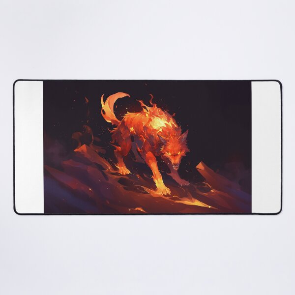 Item preview, Fiery Wolf Rising From Flames designed and sold by Christian Weiss.