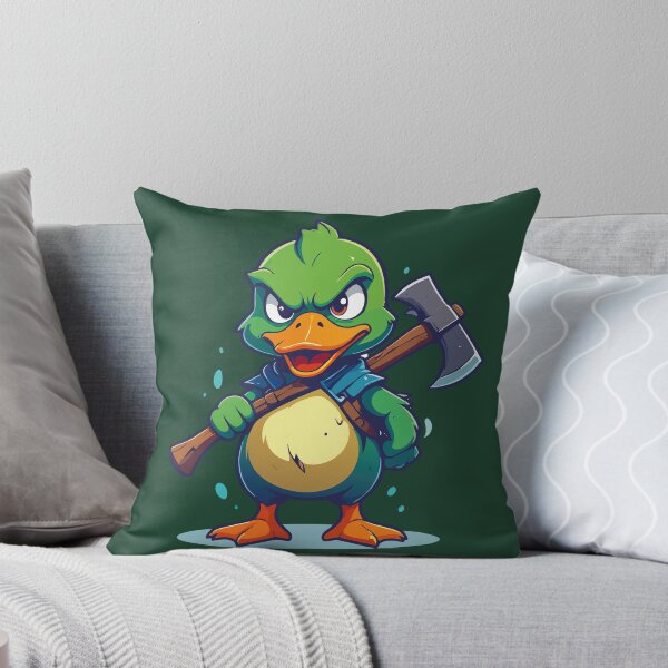 Item preview, Funny Warrior Duck Character – Cartoon Humor Illustration designed and sold by sorryNOTsorry.brand.