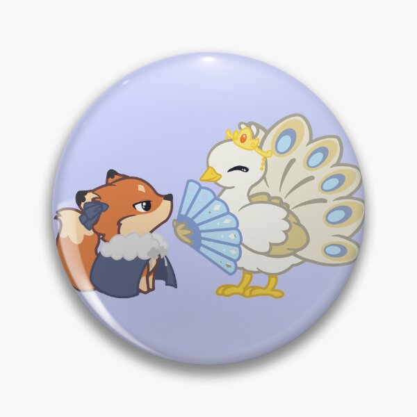 Artikelvorschau, Einzigartige, inspirierte Chibi-Pfau & Fuchs – Feng Xiao & Cui Buqu Fan-Art-Illustration entworfen und verkauft von theartbykay.
