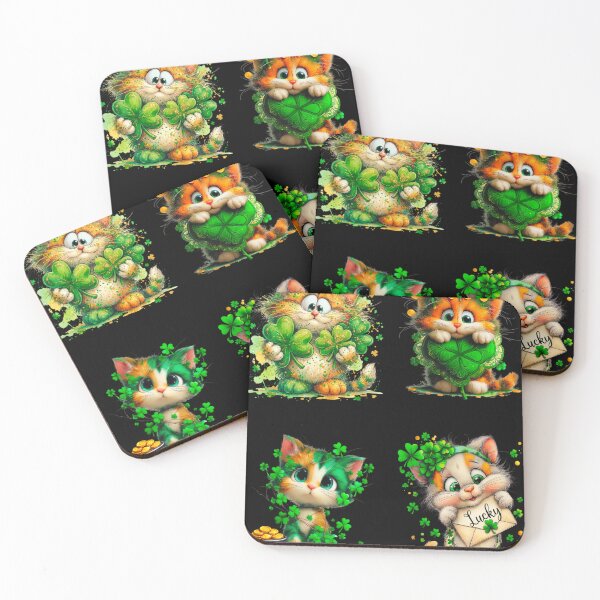 Item preview, St patricks day and cats  designed and sold by Palmtree94.