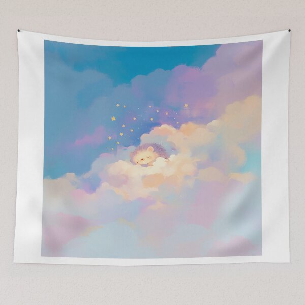 Item preview, Sleepy Hedgehog Dream Cloud designed and sold by Christian Weiss.