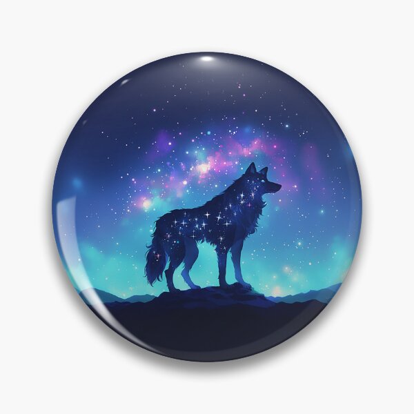Item preview, Cosmic Wolf Galaxy Silhouette designed and sold by Christian Weiss.