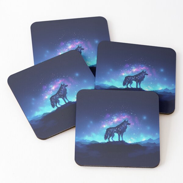 Item preview, Cosmic Wolf Galaxy Silhouette designed and sold by Christian Weiss.
