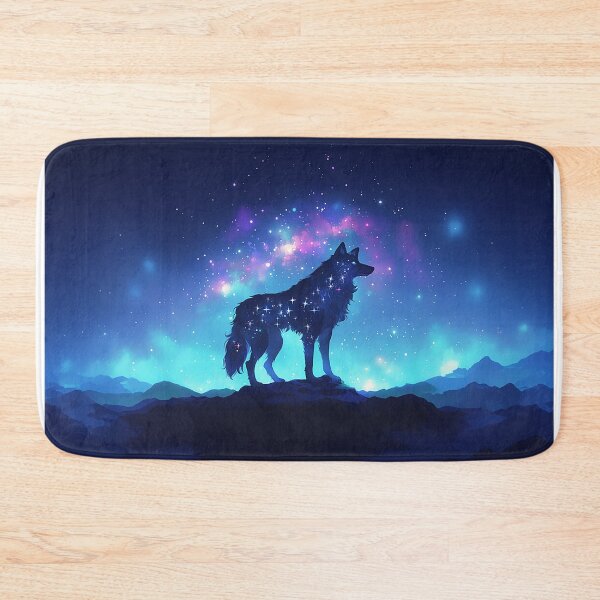 Item preview, Cosmic Wolf Galaxy Silhouette designed and sold by Christian Weiss.