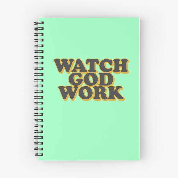 Item preview, Watch God Work – Christian Faith Typography Design designed and sold by Teale-Studio.