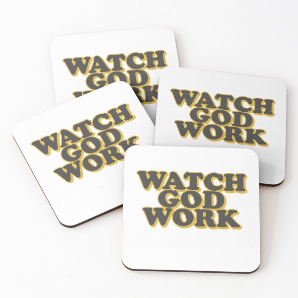 Item preview, Watch God Work – Christian Faith Typography Design designed and sold by Teale-Studio.