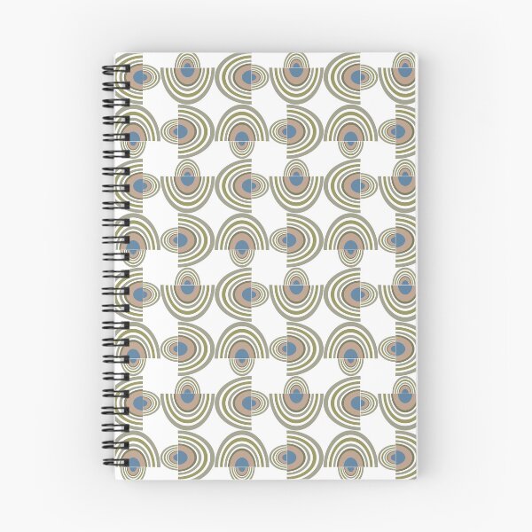 Item preview, Geometric abstract pattern of mind uncluttering featuring overlapping semicircular shapes arranged in a grid. designed and sold by CreativebyTKK.
