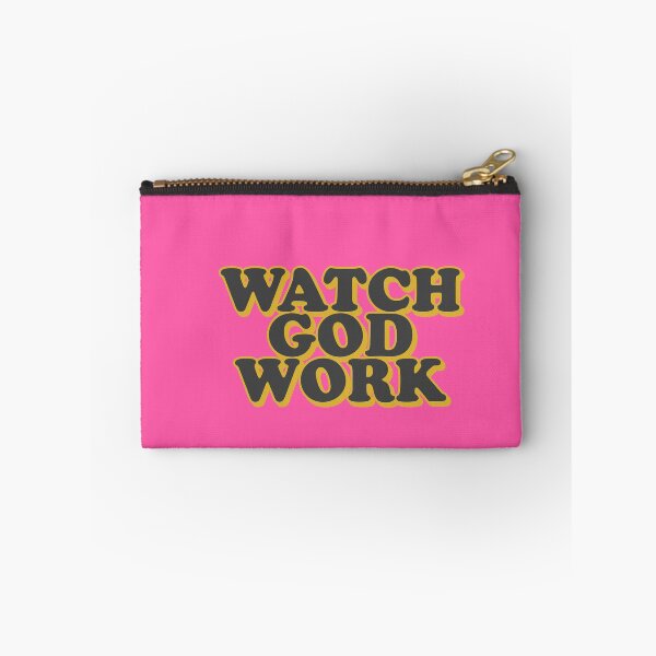 Item preview, Watch God Work – Christian Faith Typography Design designed and sold by Teale-Studio.