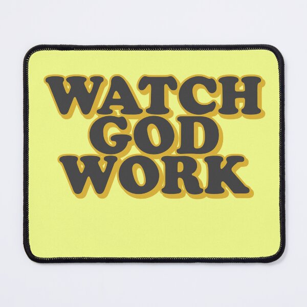 Item preview, Watch God Work – Christian Faith Typography Design designed and sold by Teale-Studio.
