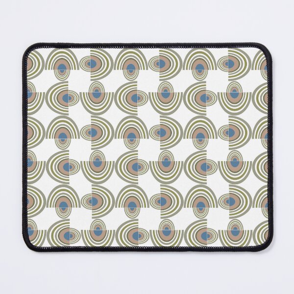Item preview, Geometric abstract pattern of mind uncluttering featuring overlapping semicircular shapes arranged in a grid. designed and sold by CreativebyTKK.