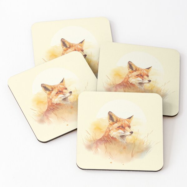 Item preview, Golden Field Watercolor Fox designed and sold by Christian Weiss.