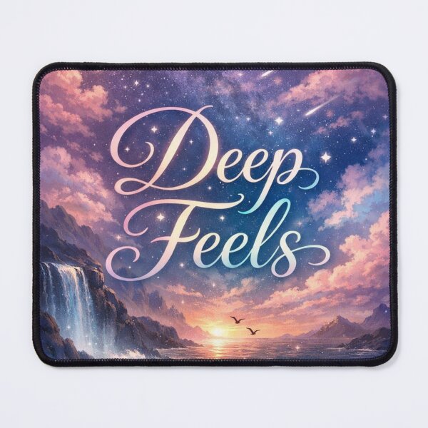 Item preview, Deep Feels Aesthetic Dreamy Night Sky Quote Design designed and sold by Sanika arts .