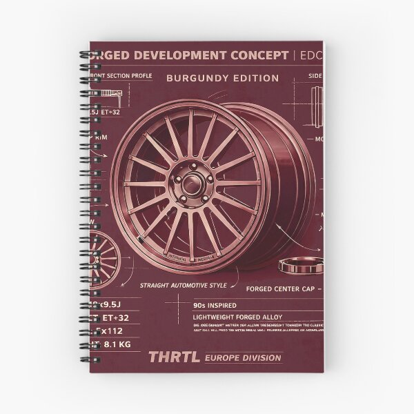 Item preview, EDC-19 Forged Development Concept – Burgundy Edition | 90s Performance Wheel Blueprint designed and sold by ClassicThrottle.