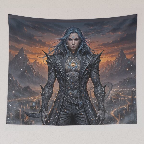 Item preview, The Phantom Wanderer Between Worlds in a Star Cloak designed and sold by KunstGeist.