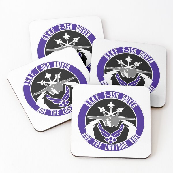 Item preview, U.S.A.F. F-35A Driver: Ride the Lightning Aviation Patch designed and sold by CharlieDesings.