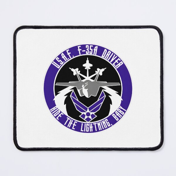 Item preview, U.S.A.F. F-35A Driver: Ride the Lightning Aviation Patch designed and sold by CharlieDesings.